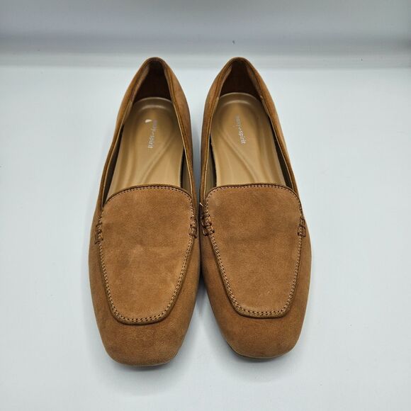 Easy Spirit Segalla Tan Suede Loafers Women’s 10.5M Leather Comfort Flats - Picture 1 of 8
